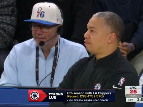 NBA常规赛：快船vs76人第1节英文原声回放