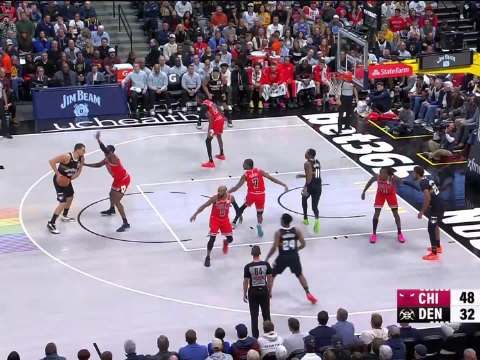 [微博全场集锦]🏀公牛终结掘金7连胜！吉迪21+14+6 约基奇36+18+13 穆雷34+11