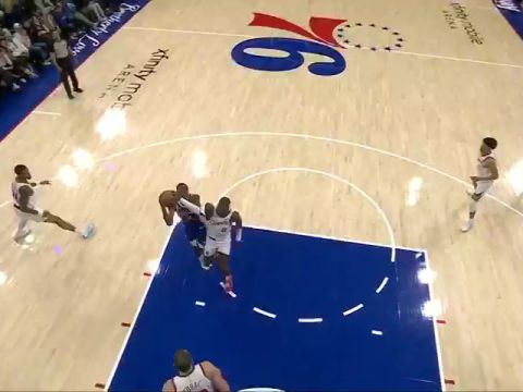 NBA常规赛：快船vs76人第2节中文解说回放