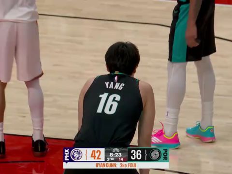 NBA常规赛：太阳vs开拓者第2节中文解说回放