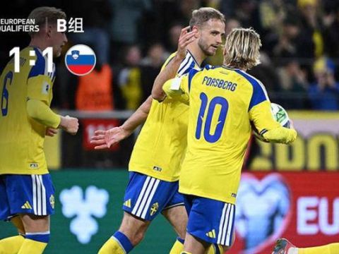 [爱奇艺全场集锦]世预赛-埃尔什尼克破门古斯塔夫扳平 瑞典1-1战平斯洛文尼亚