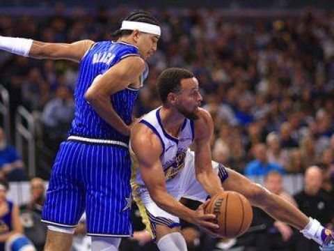 [腾讯全场集锦]🏀魔术6人上双终结勇士3连胜 班凯罗缺战 库里34+9 巴特勒33+7