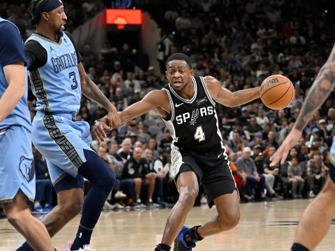 灰熊vs马刺精华回放 福克斯巴恩斯合砍49分统治比赛送灰熊5连败