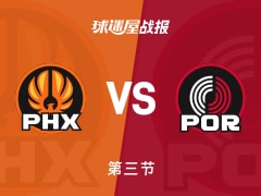 太阳vs开拓者：三节结束，太阳100-82开拓者，夏普得到23分