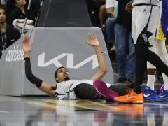 DPOY又悬了？文班获奖概率降至第2：因小腿拉伤至少休战2-3周