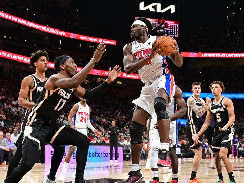 活塞120-112老鹰 坎宁安25+10活塞五人上双击败老鹰迎11连胜