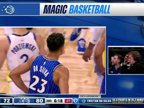 NBA常规赛：勇士vs魔术第3节中文解说回放