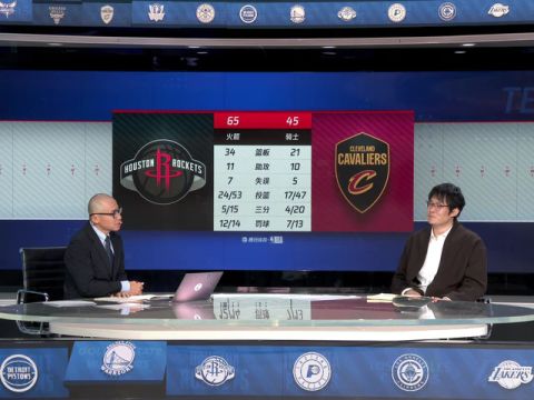 NBA常规赛：火箭vs骑士第3节中文解说回放