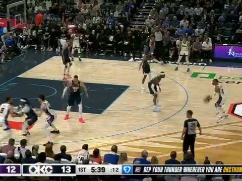 NBA常规赛：国王vs雷霆第1节中文解说回放