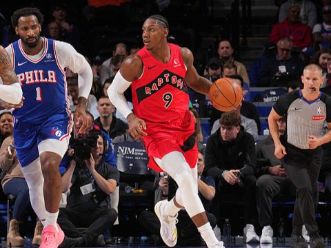 巴雷特vs76人集锦 全场22分送不看人妙传+致命扣篮