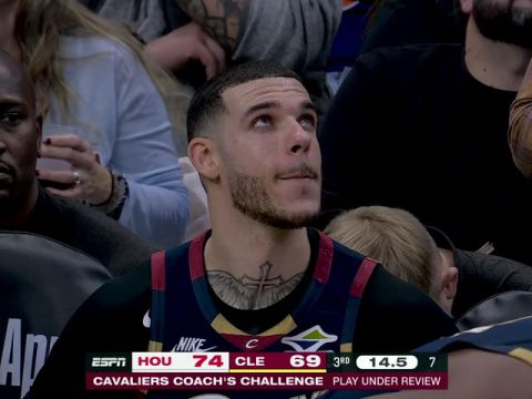 NBA常规赛：火箭vs骑士第3节英文原声回放