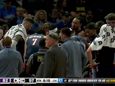 NBA常规赛：国王vs雷霆第4节中文解说回放