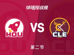 火箭vs骑士：次节结束，火箭57-40骑士，杜兰特得到13分