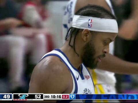 勇士vs热火第3节英文原声回放