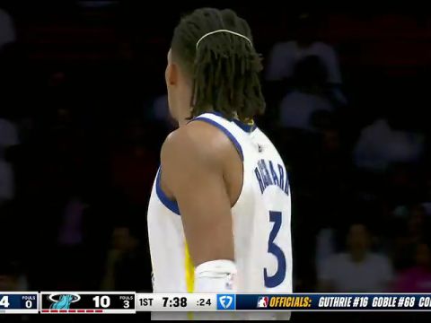 勇士vs热火第1节中文解说回放