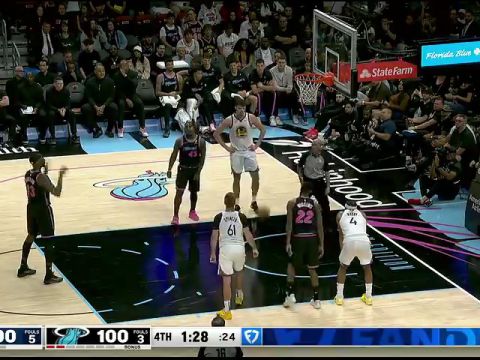 勇士vs热火第4节中文解说回放