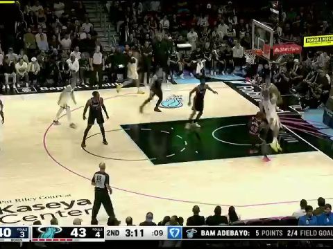 勇士vs热火第2节中文解说回放