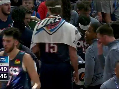 NBA常规赛：国王vs雷霆第2节英文原声回放