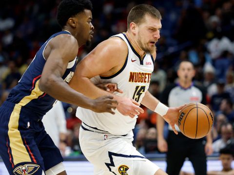 掘金125-118鹈鹕 锡安复出不敌约基奇三双惨遭7连败