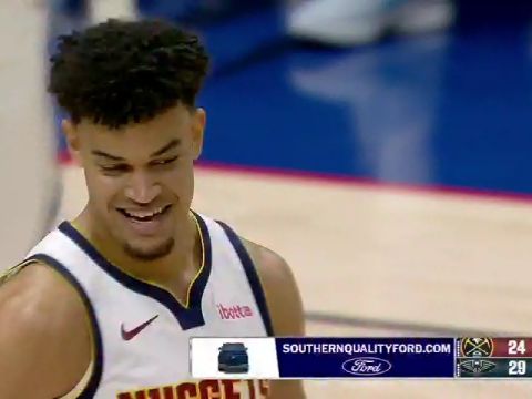 掘金vs鹈鹕英文原声全场回放