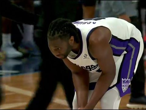 NBA常规赛：国王vs雷霆第4节英文原声回放