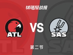 老鹰vs马刺：第二节完，老鹰60-74马刺，约翰逊得到18分