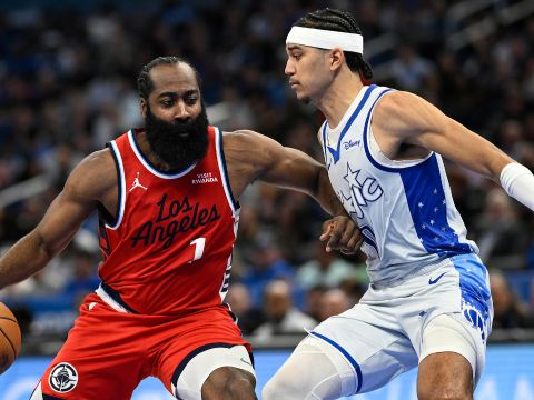 哈登vs魔术集锦 砍下31+5+8独木难支