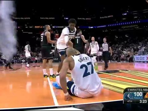 森林狼vs太阳英文原声全场回放