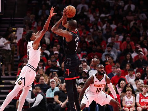 掘金vs火箭精华回放 约基奇34+10+9力压杜兰特13分终结火箭五连胜