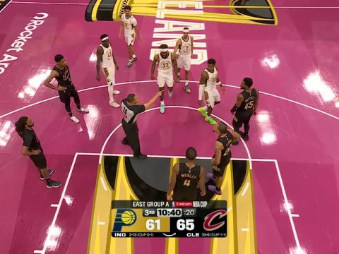 步行者vs骑士第3节中文解说回放