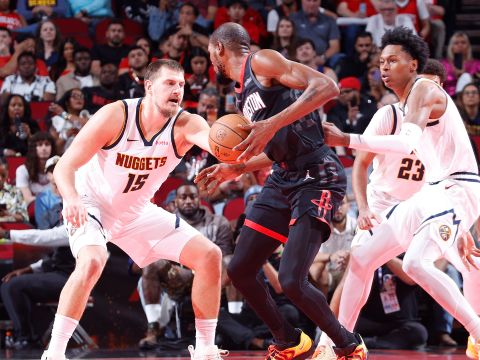 掘金112-109火箭 约基奇34+10+9力压杜兰特13分终结火箭五连胜