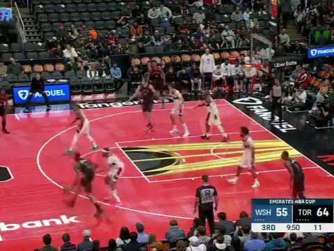 NBA杯小组赛东部A组：奇才vs猛龙第3节中文解说回放