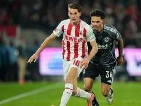 [咪咕全场集锦]德甲-伯卡特梅开二度达胡德破门 法兰克福客场4-3科隆