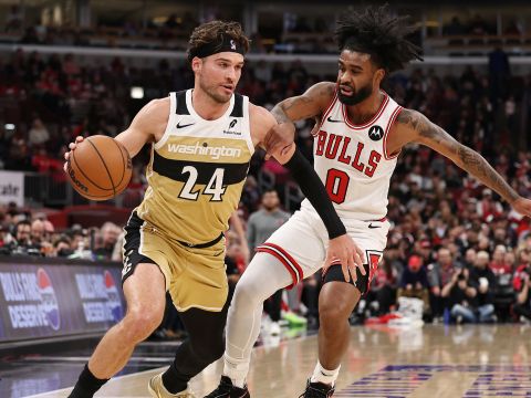 基斯珀特vs公牛集锦 全场10中7拿到20+5+5高效投射难救主