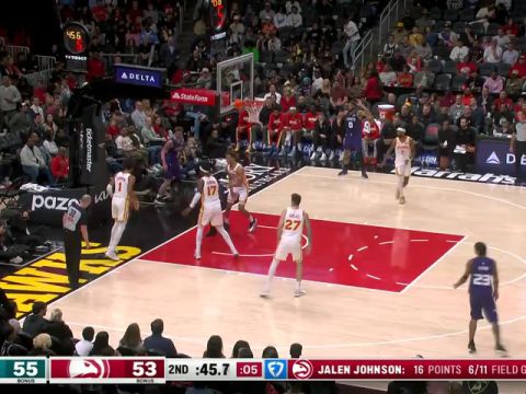 黄蜂vs老鹰第2节中文解说回放