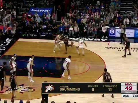 NBA常规赛：热火vs76人英文原声全场回放