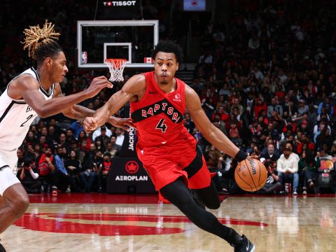 巴恩斯vs篮网集锦 攻防一体轰下17+7+4镇守篮下