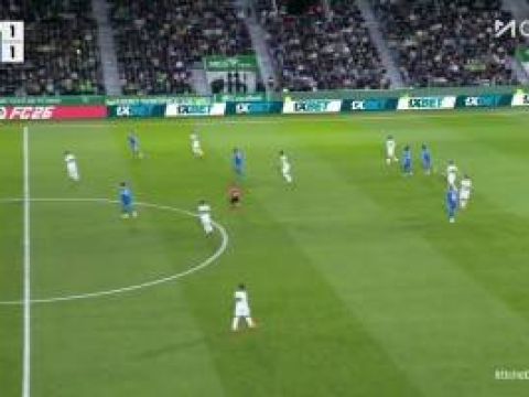 [进球视频]又是旧将！阿尔瓦罗晃开防守后推死角，皇马再次落后