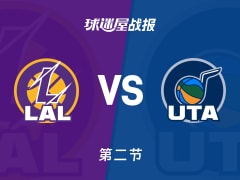 湖人vs爵士：次节结束，湖人62-55爵士，东契奇得到15分