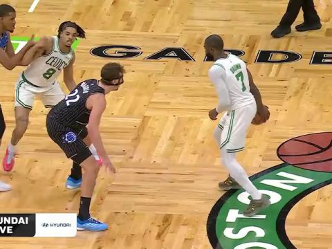 NBA常规赛：魔术vs凯尔特人第4节英文原声回放