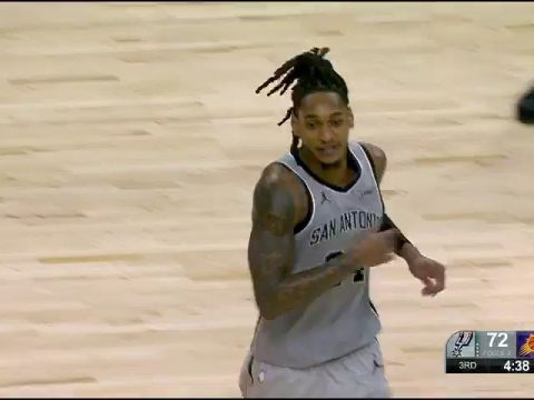 NBA常规赛：马刺vs太阳第3节中文解说回放