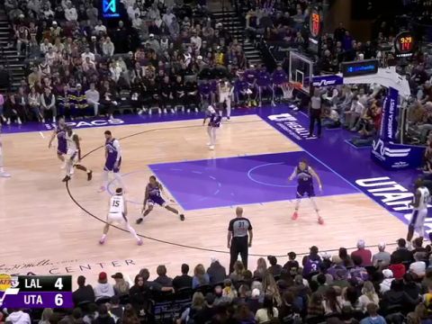 湖人vs爵士第1节中文解说回放