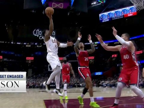 米切尔vs快船集锦 5记三分轰下37+8+6率队大胜