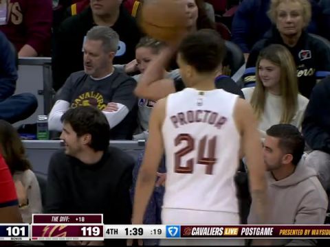 NBA常规赛：快船vs骑士第4节中文解说回放