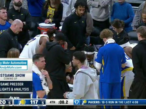 NBA常规赛：活塞vs步行者第4节英文原声回放