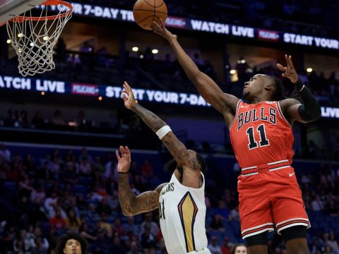 多森姆vs鹈鹕集锦 全场16投11中拿到28+2高效输出难挽颓势