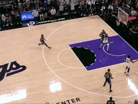 NBA常规赛：森林狼vs国王加时赛英文原声回放