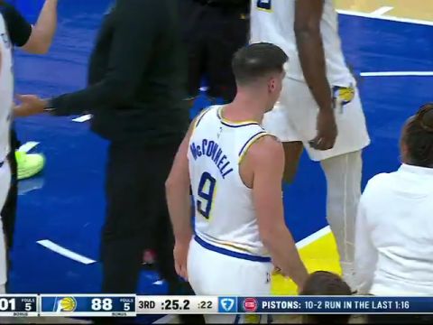 NBA常规赛：活塞vs步行者第3节中文解说回放