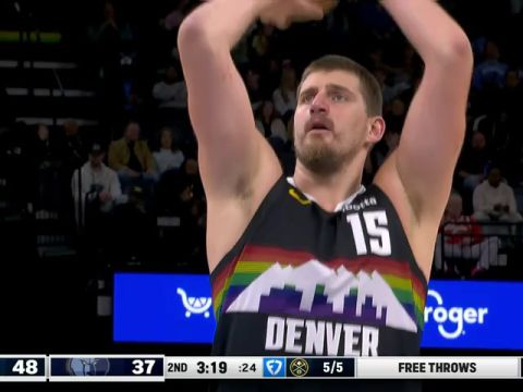 NBA常规赛：掘金vs灰熊第2节中文解说回放