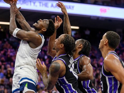 森林狼vs国王精华回放 爱德华兹空砍43分国王鏖战加时主场取胜